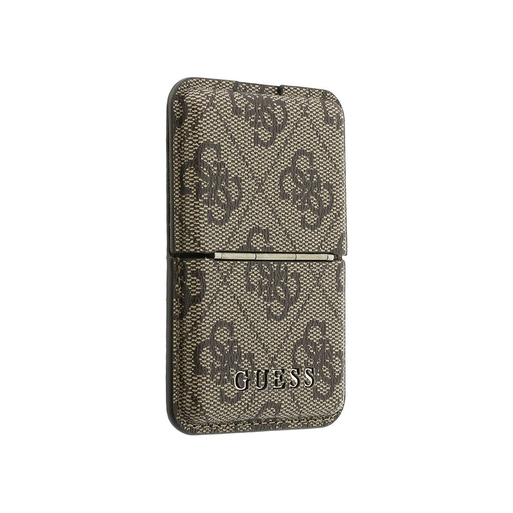Guess Orijinal Lisanslı 4G Desenli Yazı Logolu Pop-up Magnetik Standlı PU Kartlık