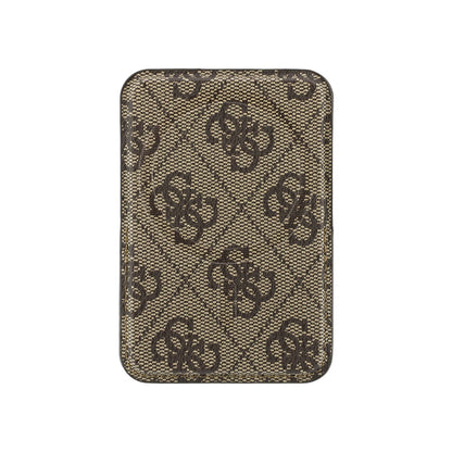 Guess Orijinal Lisanslı 4G Desenli Yazı Logolu Pop-up Magnetik Standlı PU Kartlık