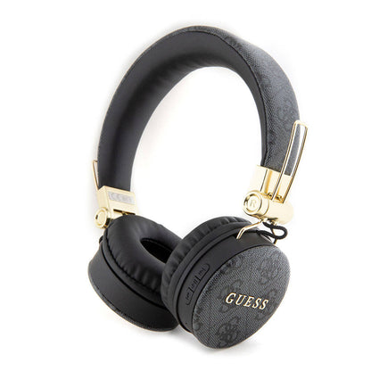 Guess Orijinal Lisanslı 4G Metal Logo PU Deri Ayarlanabilir Kulak Üstü Bluetooth Kulaklık