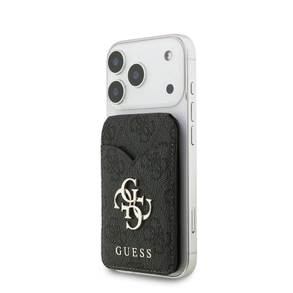 Guess Orijinal Lisanslı Aynalı Metal Büyük 4G Logolu Standlı Magnetik Kartlık