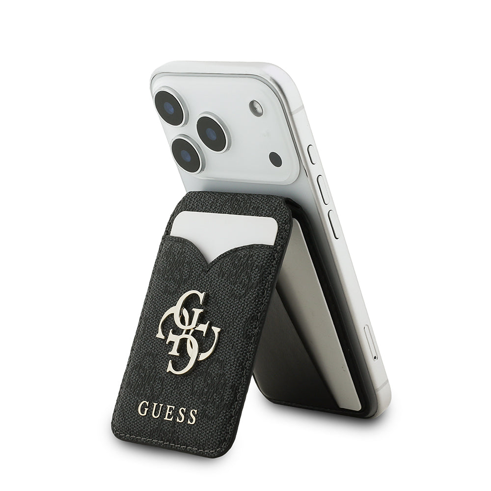 Guess Orijinal Lisanslı Aynalı Metal Büyük 4G Logolu Standlı Magnetik Kartlık