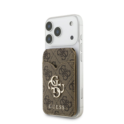 Guess Orijinal Lisanslı Aynalı Metal Büyük 4G Logolu Standlı Magnetik Kartlık