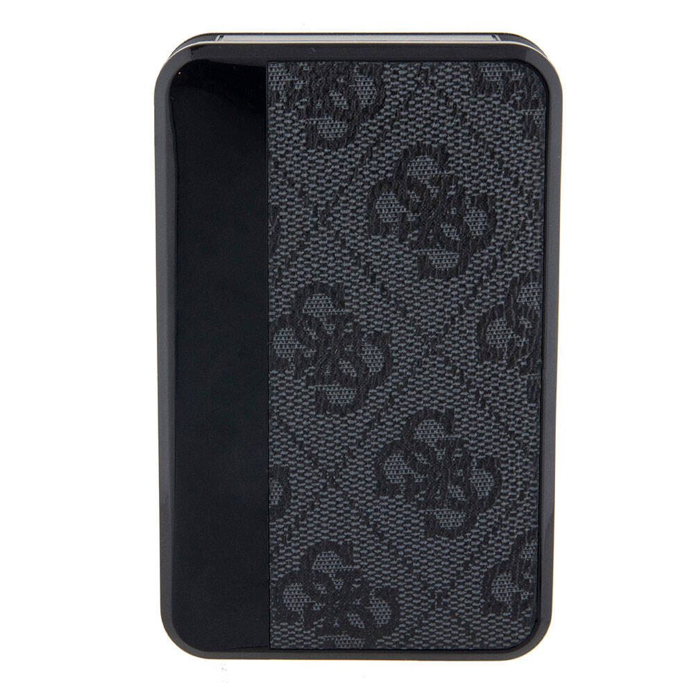 Guess Orijinal Lisanslı Dijital Led Göstergeli PU Deri 4G Desenli Metal Yazı Logolu Powerbank 10000mAh 18W