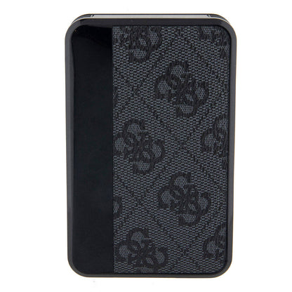 Guess Orijinal Lisanslı Dijital Led Göstergeli PU Deri 4G Desenli Metal Yazı Logolu Powerbank 10000mAh 18W