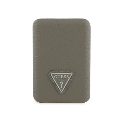 Guess Orijinal Lisanslı Dijital Led Göstergeli PU Deri Yüzey Üçgen Logolu Powerbank 5000mAh 15W
