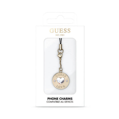 Guess Orijinal Lisanslı Kalp Yapay Elmas Taşlı Telefon Askı İpi