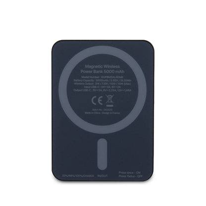 Guess Orijinal Lisanslı M-safe Şarj Özellikli Metal Yazı Logolu Powerbank 5000mAh 15W