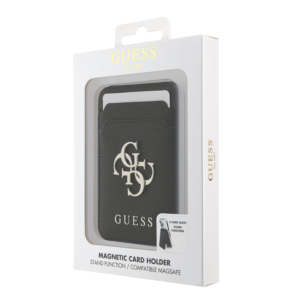 Guess Orijinal Lisanslı Metal Büyük 4G ve Yazı Logolu Standlı Magnetik Kartlık