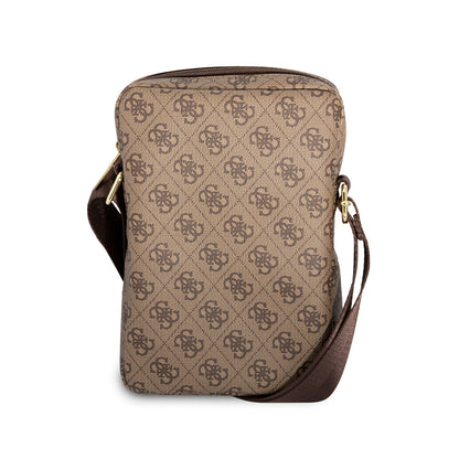 Guess Orijinal Lisanslı Metal Logolu Fermuarlı 8 inç Çapraz Askılı Tablet Çantası