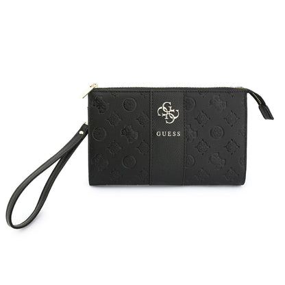Guess Orijinal Lisanslı Peony ve 4G Desenli Şerit Detaylı Metal Logolu Omuz Askılı El Çantası