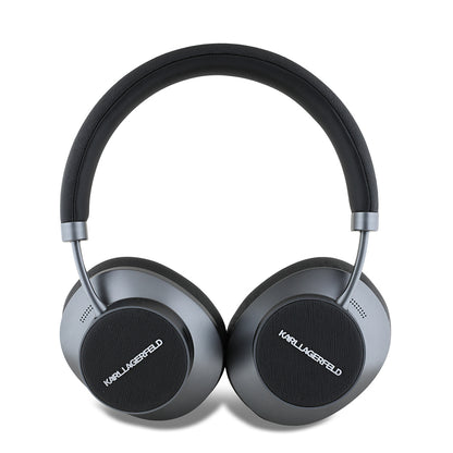 Karl Lagerfeld Orijinal Lisanslı ANC/ENC Özellikli KL Yazı Logolu Saffiano Serisi Kulak Üstü Bluetooth Kulaklık v5.3