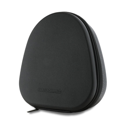 Karl Lagerfeld Orijinal Lisanslı ANC/ENC Özellikli KL Yazı Logolu Saffiano Serisi Kulak Üstü Bluetooth Kulaklık v5.3