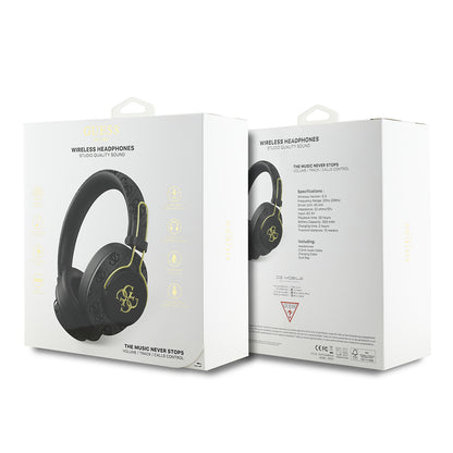 Guess Orijinal Lisanslı PU 4G Desenli Büyük Metal Logolu Kulak Üstü Bluetooth Kulaklık