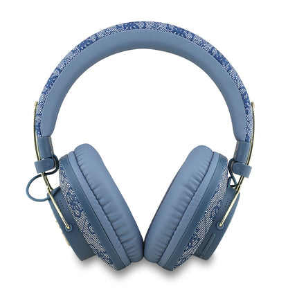 Guess Orijinal Lisanslı PU 4G Desenli Büyük Metal Logolu Kulak Üstü Bluetooth Kulaklık