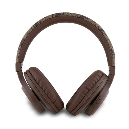 Guess Orijinal Lisanslı PU 4G Desenli Metal Yazı Logolu Tone On Tone Kulak Üstü Bluetooth Kulaklık