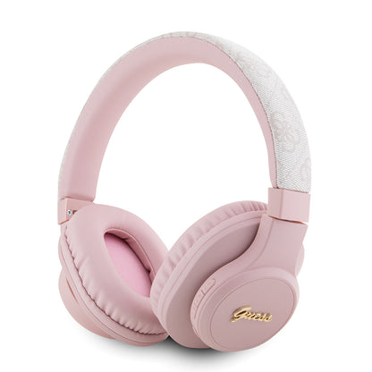 Guess Orijinal Lisanslı PU 4G Desenli Metal Yazı Logolu Tone On Tone Kulak Üstü Bluetooth Kulaklık