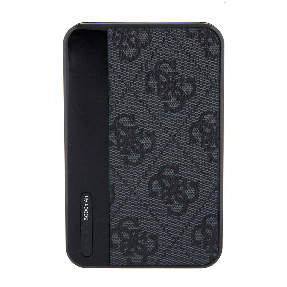 Guess Orijinal Lisanslı PU Deri 4G Desenli Metal Yazı Logolu Powerbank 5000mAh