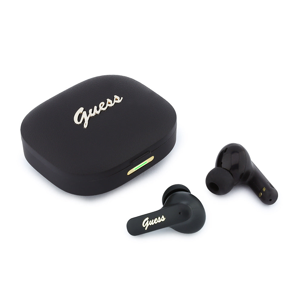 Guess Orijinal Lisanslı Script Metal Yazı Logolu TWS Kulak İçi Bluetooth Kulaklık