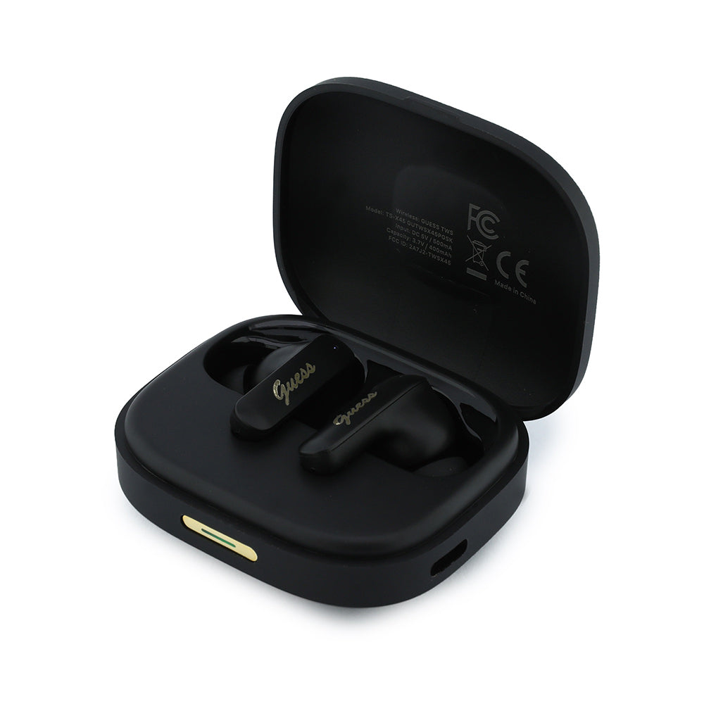 Guess Orijinal Lisanslı Script Metal Yazı Logolu TWS Kulak İçi Bluetooth Kulaklık