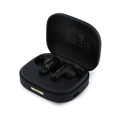 Guess Orijinal Lisanslı Script Metal Yazı Logolu TWS Kulak İçi Bluetooth Kulaklık