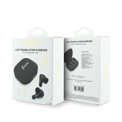 Guess Orijinal Lisanslı Script Metal Yazı Logolu TWS Kulak İçi Bluetooth Kulaklık