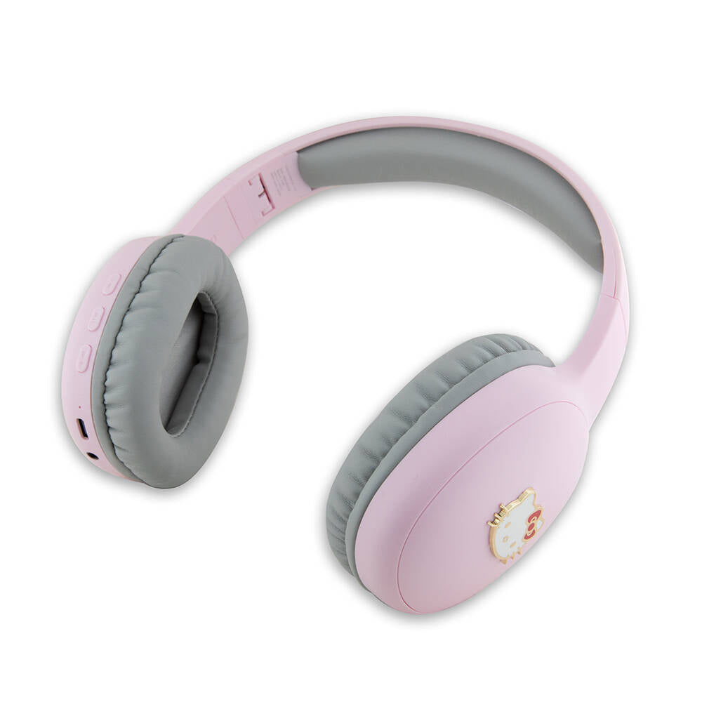 Hello Kitty Orijinal Lisanslı Ayarlanabilir Metal Kitty Logolu Oval Bluetooth 5.3 Kulaklık