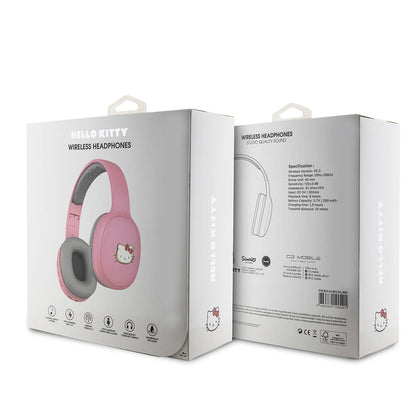 Hello Kitty Orijinal Lisanslı Ayarlanabilir Metal Kitty Logolu Oval Bluetooth 5.3 Kulaklık