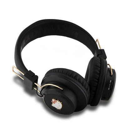 Hello Kitty Orijinal Lisanslı Ayarlanabilir Metal Kitty Logolu Yuvarlak Bluetooth 5.3 Kulaklık