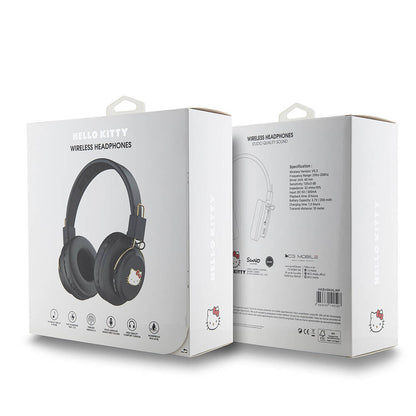 Hello Kitty Orijinal Lisanslı Ayarlanabilir Metal Kitty Logolu Yuvarlak Bluetooth 5.3 Kulaklık