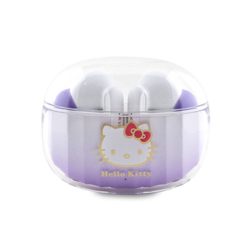Hello Kitty Orijinal Lisanslı Renk Geçişli Tasarım Elektroplating Logolu TWS Bluetooth Kulaklık
