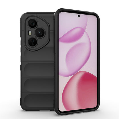 Honor 400 Pro Kılıf Esnek TPU Oyuklu Arka Yüzey Tasarımlı Zore Etnik Silikon Kılıf