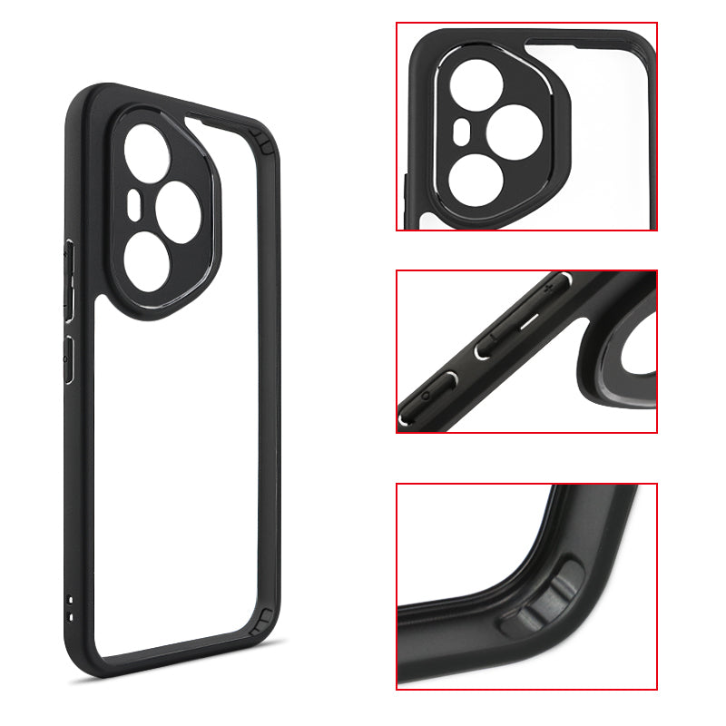 Honor 400 Pro Kılıf Kamera Korumalı Şeffaf Arka Yüzey Zore New Roll Kapak