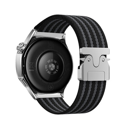 Huawei GT2 46mm Zore KRD-133 22mm Naylon Kumaş Hasır Örgülü Kordon