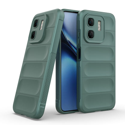 İnfinix Smart 9 Kılıf Esnek TPU Oyuklu Arka Yüzey Tasarımlı Zore Etnik Silikon Kılıf