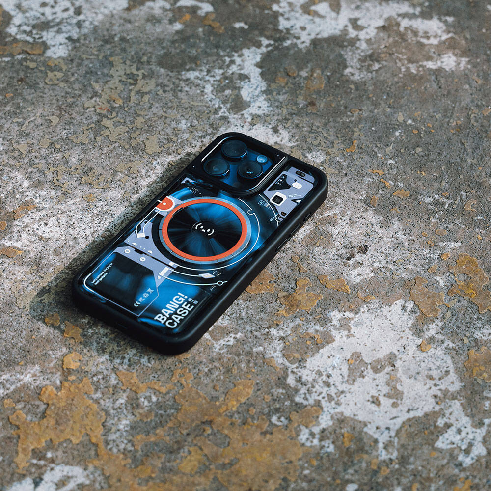 iPhone 15 Pro Max Kılıf Özelleştirilebilir 3 Fonksiyonlu Bluetooth Bağlantılı Bitmo Lab Bangcase Akıllı M-safe Kılıf