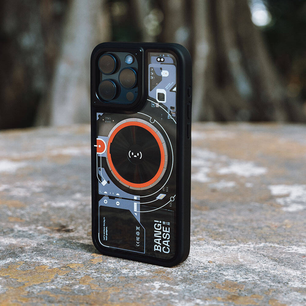 iPhone 15 Pro Max Kılıf Özelleştirilebilir 3 Fonksiyonlu Bluetooth Bağlantılı Bitmo Lab Bangcase Akıllı M-safe Kılıf