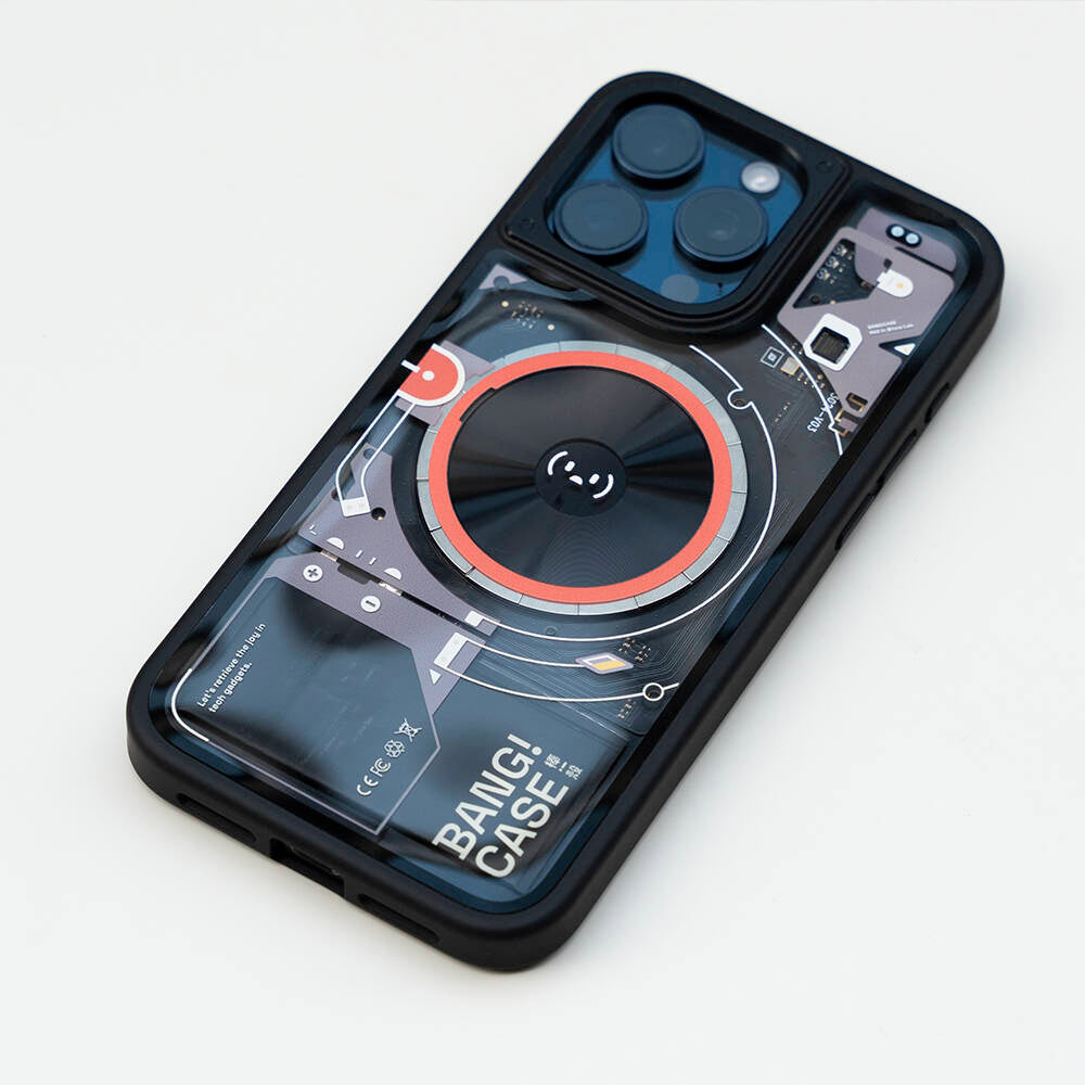 iPhone 15 Pro Max Kılıf Özelleştirilebilir 3 Fonksiyonlu Bluetooth Bağlantılı Bitmo Lab Bangcase Akıllı M-safe Kılıf