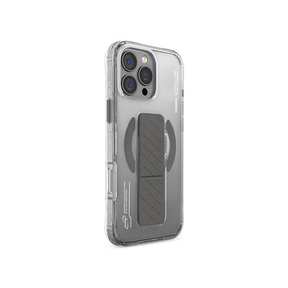iPhone 16 Pro Kılıf M-safe Şarj Özellikli Teknoloji Desenli Standlı Skinarma Axon Kılıf