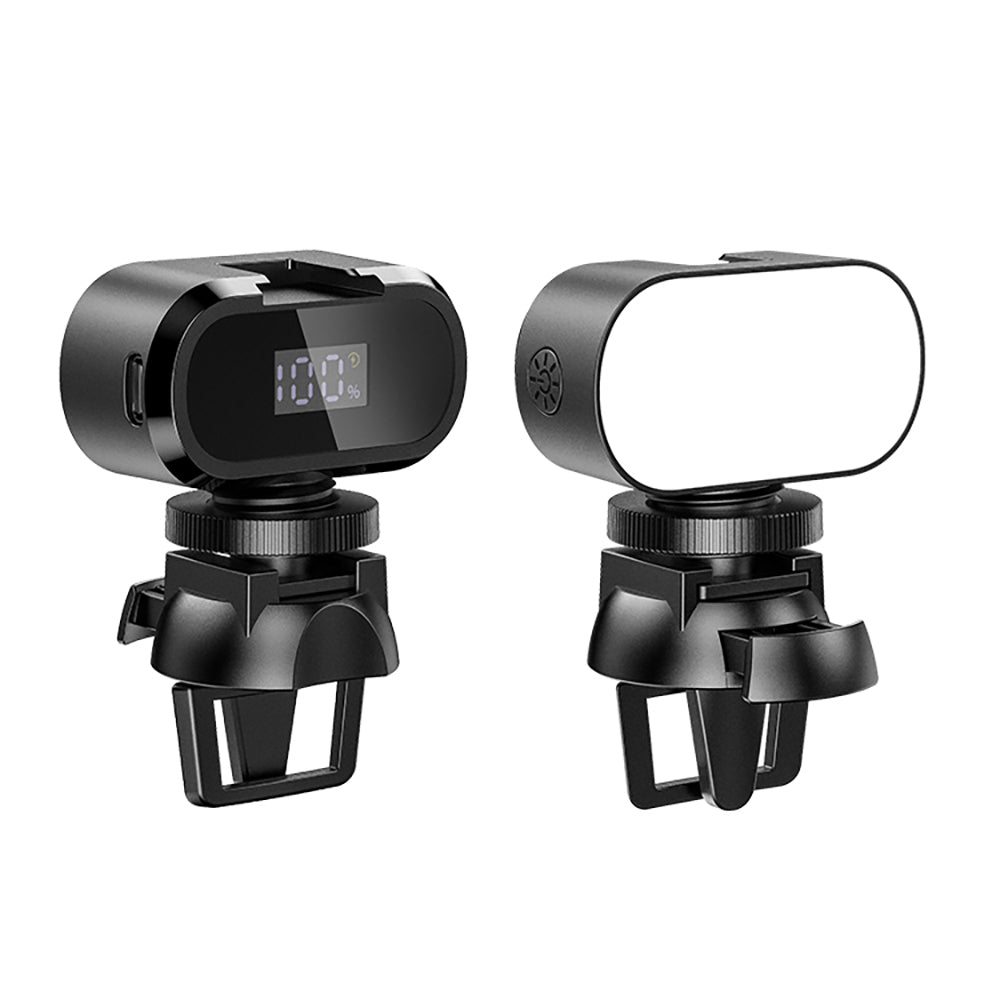 Jmary FM-16RGB Mandallı Dijital LED Göstergeli Telefon-Kamera Üstü RGB Lamba 750mAh