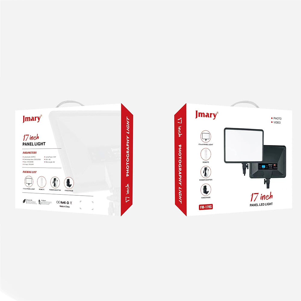 Jmary FM-17RS Uzaktan Kumandalı Dijital Göstergeli 17 inç LED Panel Video Işığı