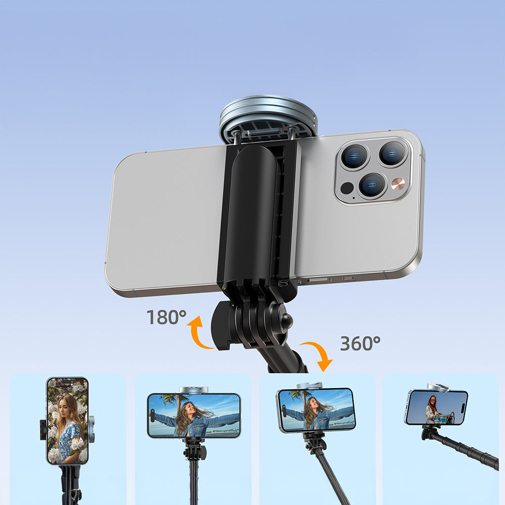 Jmary KT-259 360 Derece Dönebilen Kablosuz Kumandalı Tripod ve Selfie Çubuğu