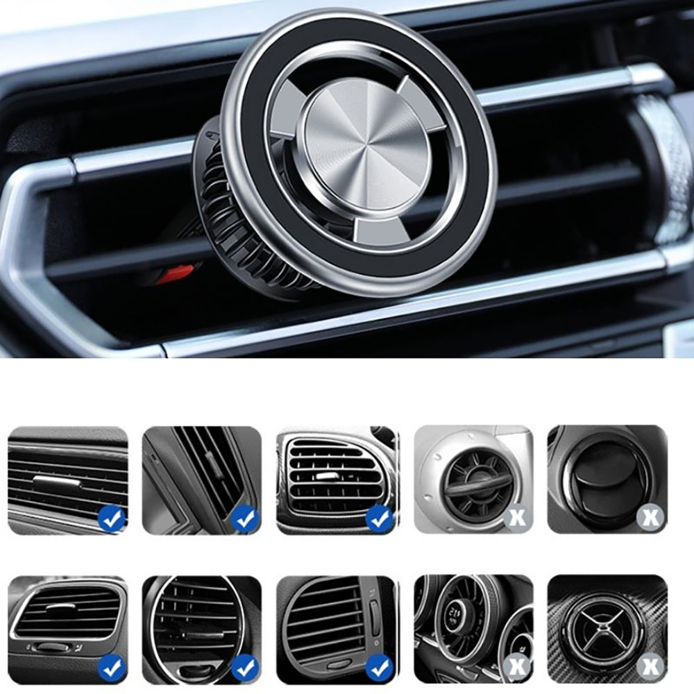 Jmary MH-77 Magnetik 360 Derece Oynar Başlıklı Telefon Tutucu Havalandırma Tasarım