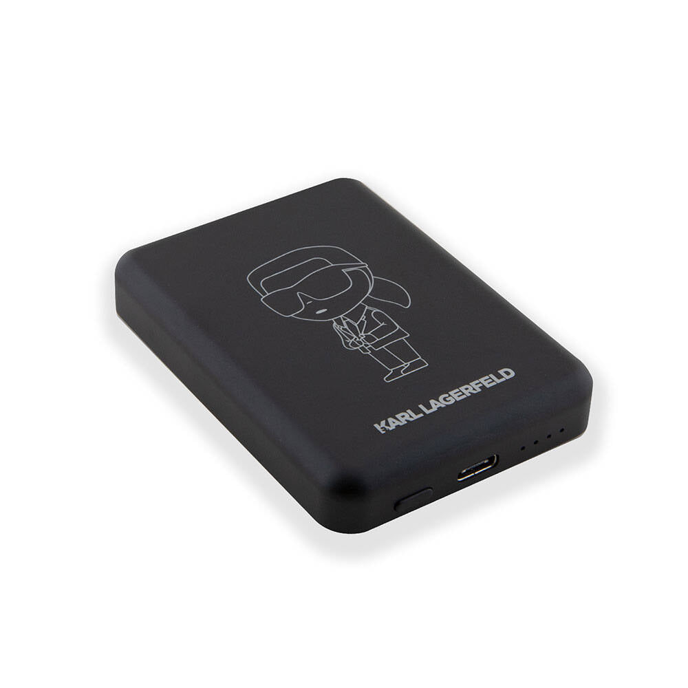 Karl Lagerfeld Led Işıklı Göstergeli M-safe Magnetik orijinal Lisanslı Powerbank 3000 Mah