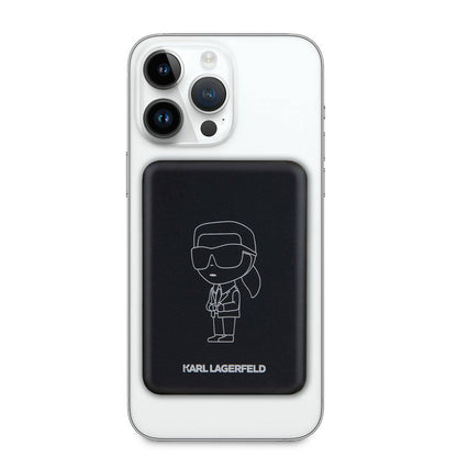 Karl Lagerfeld Led Işıklı Göstergeli M-safe Magnetik orijinal Lisanslı Powerbank 3000 Mah