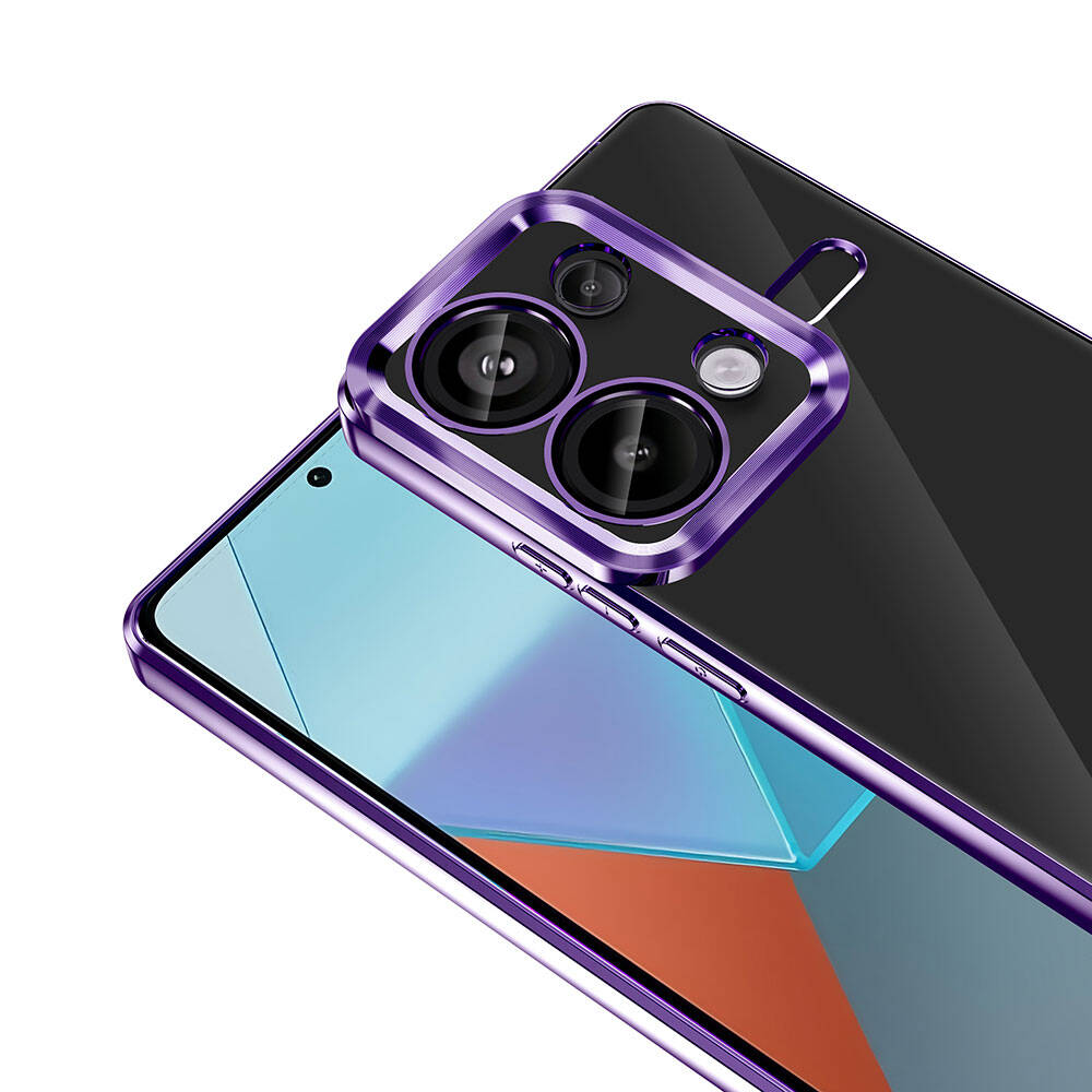 Xiaomi Redmi Note 13 Pro 4G Kılıf Kamera Korumalı Logo Gösteren Zore Omega Kılıf