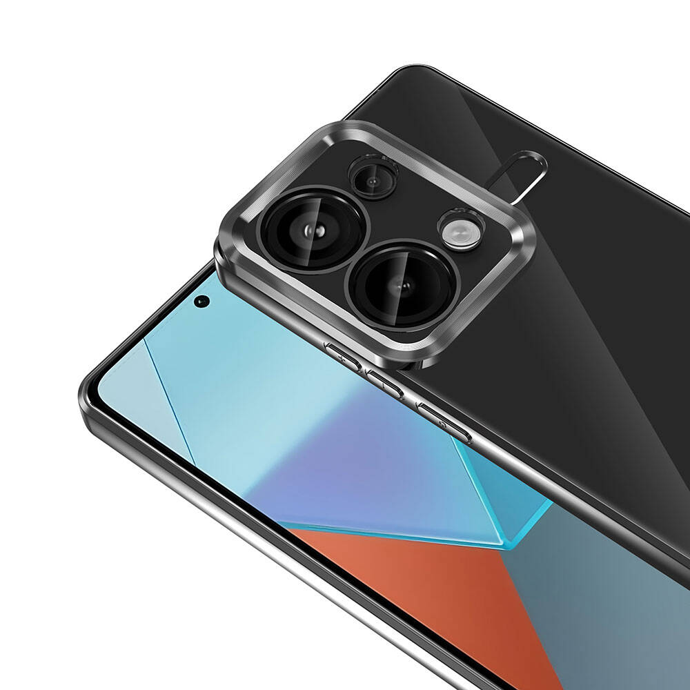Xiaomi Redmi Note 13 Pro 4G Kılıf Kamera Korumalı Logo Gösteren Zore Omega Kılıf
