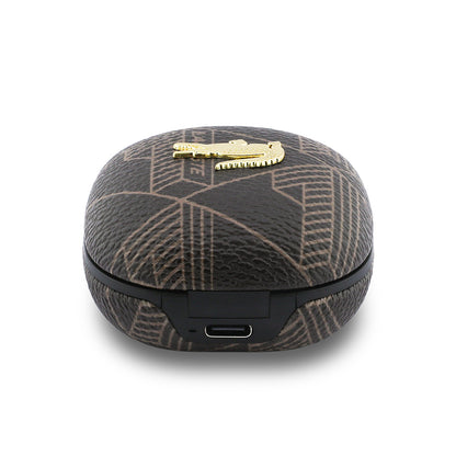 Lacoste Orijinal Lisanslı ANC/ENC Monogram Desenli TWS Kulak İçi Bluetooth Kulaklık v5.4