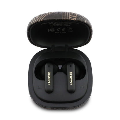 Lacoste Orijinal Lisanslı ANC/ENC Monogram Desenli TWS Kulak İçi Bluetooth Kulaklık v5.4