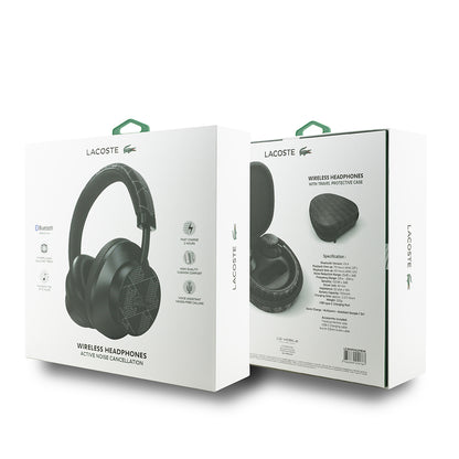 Lacoste Orijinal Lisanslı LH02 ANC Taşıma Çantalı Ayarlanabilir Kulak Üstü Bluetooth Kulaklık v5.4