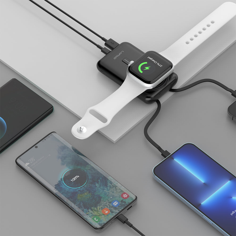 Lapas LP-PW004 Akıllı Saat Kablosuz Şarj Özellikli Wireless Powerbank 10000mAh 15W
